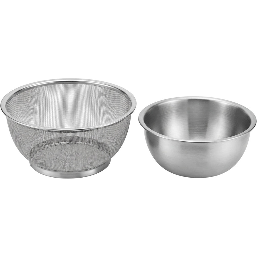 Modusly Bowlrest Stainless Mesh Draining Basket with Catch Bowl 10 in
