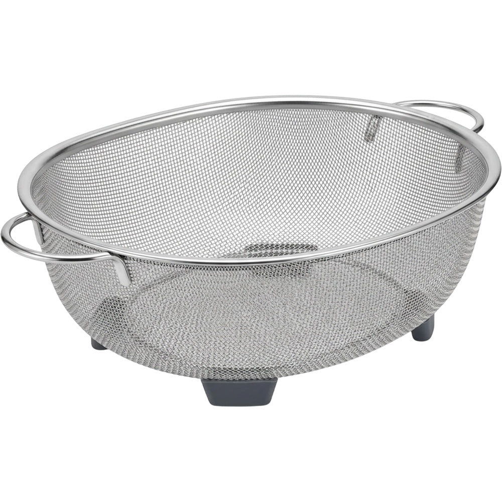 Modusly Footloop Oval Stainless Mesh Draining Basket 12 in - Product view