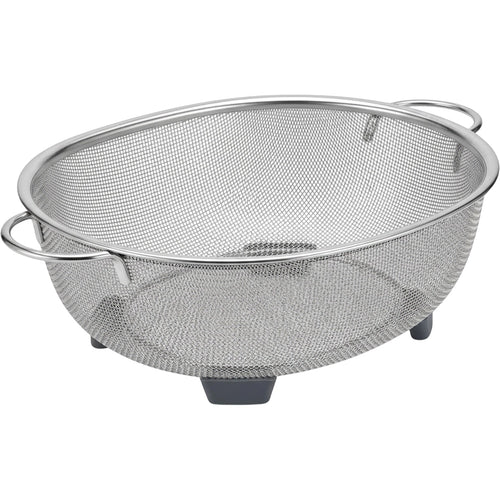 Modusly Footloop Oval Stainless Mesh Draining Basket 12 in - Product view