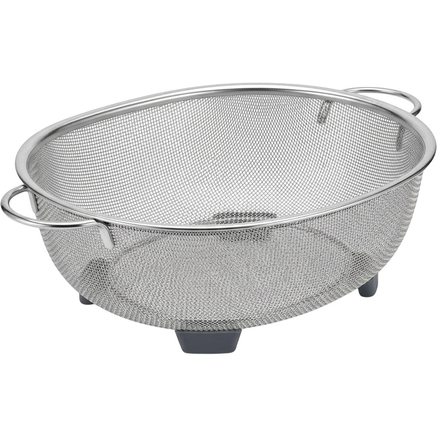 Modusly Footloop Oval Stainless Mesh Draining Basket 12 in