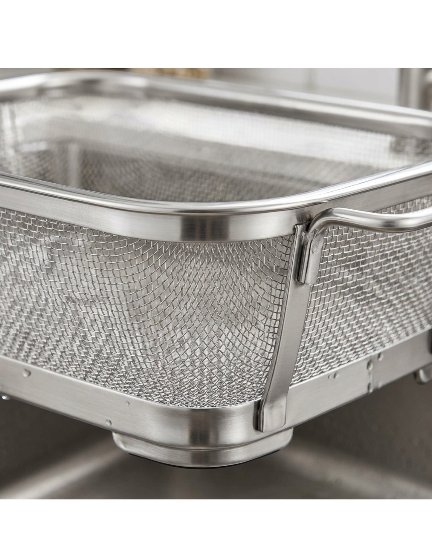 Modusly Over Sink Stainless Mesh Draining Basket 14 Inch