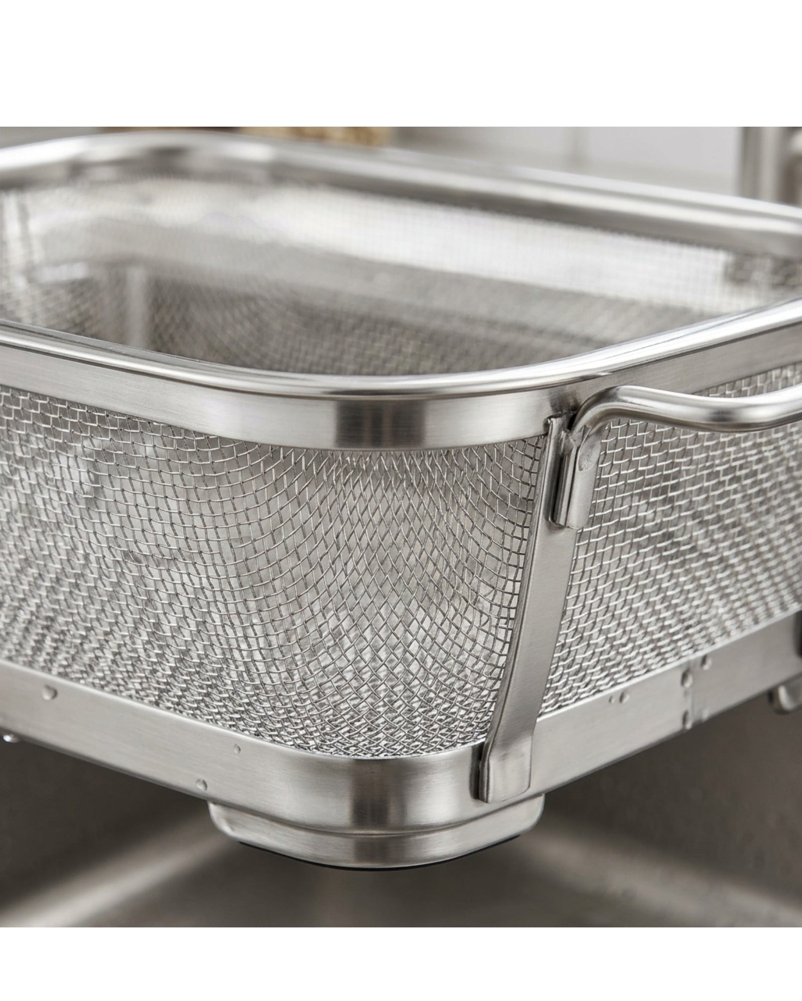 Modusly Over Sink Stainless Mesh Draining Basket 14 Inch