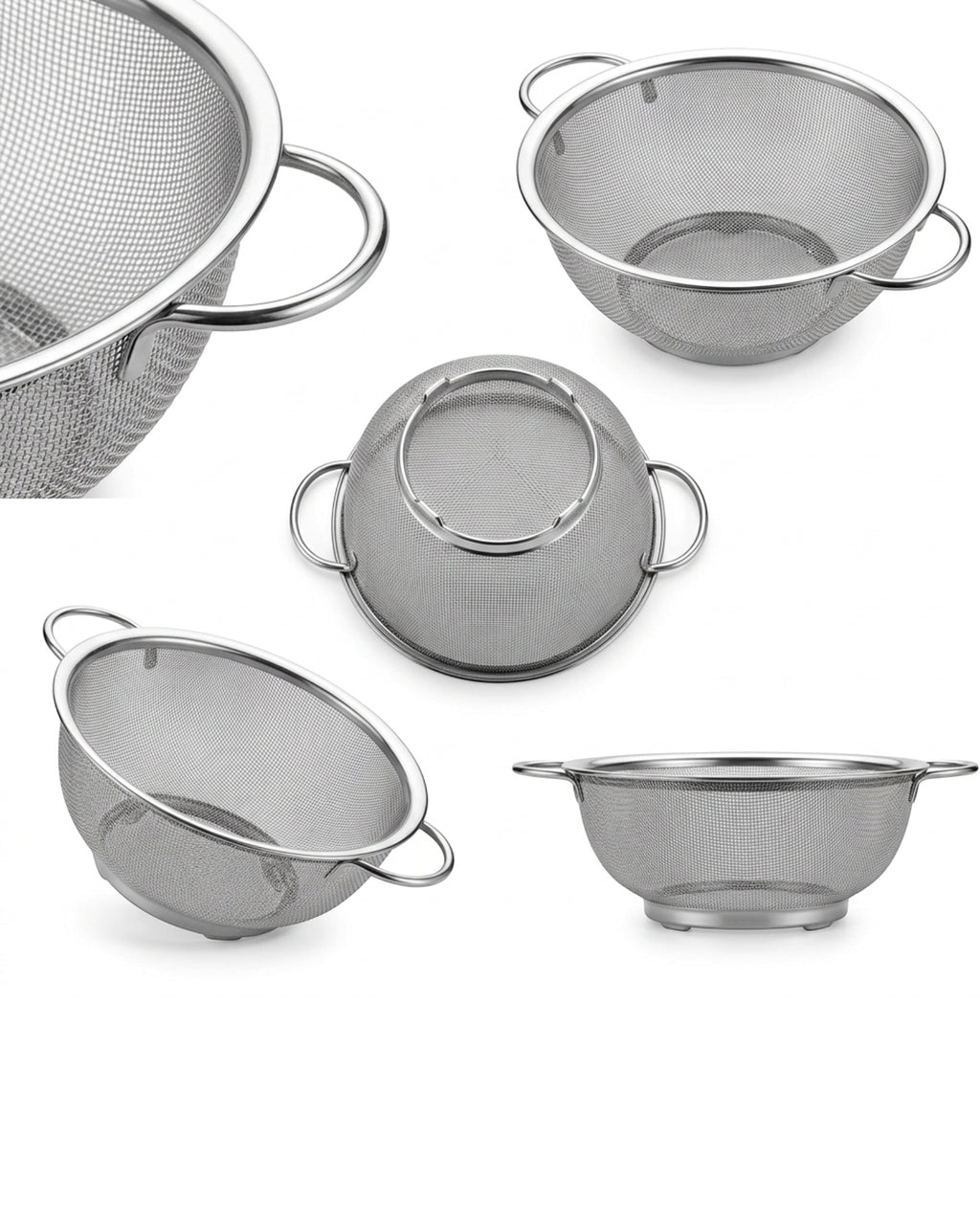 Modusly Stainless Mesh Colander Basket 9 Inch Round